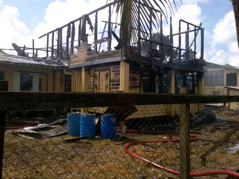 Section of West Bank school gutted by fire