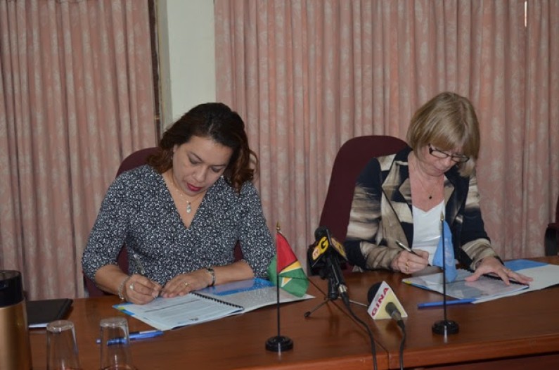 Guyana signs new work agreement with UNICEF