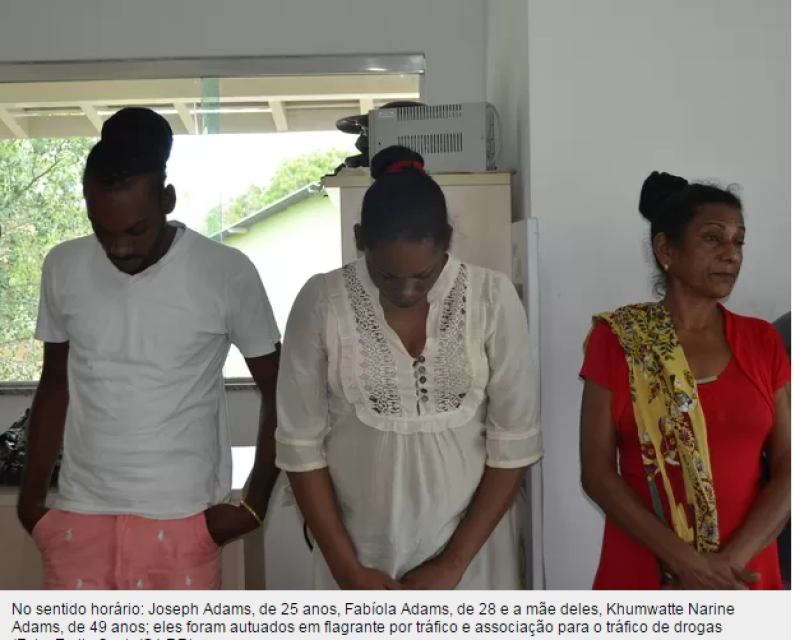 Guyanese woman and children arrested in Brazil for drug trafficking