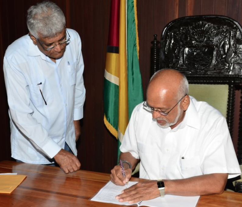 Contesting parties sign Elections Code of Conduct; Granger questions PPP’s sincerity
