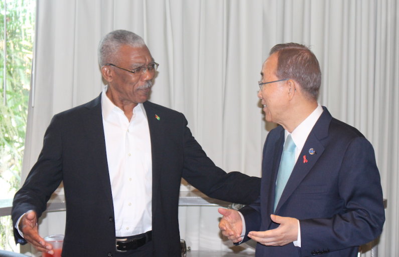 UN Secretary General and President Granger hold telephone conference on Venezuela controversy