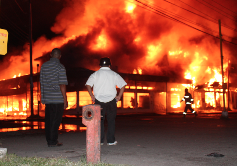 Early morning fire guts Robb Street Chinese Store and other businesses