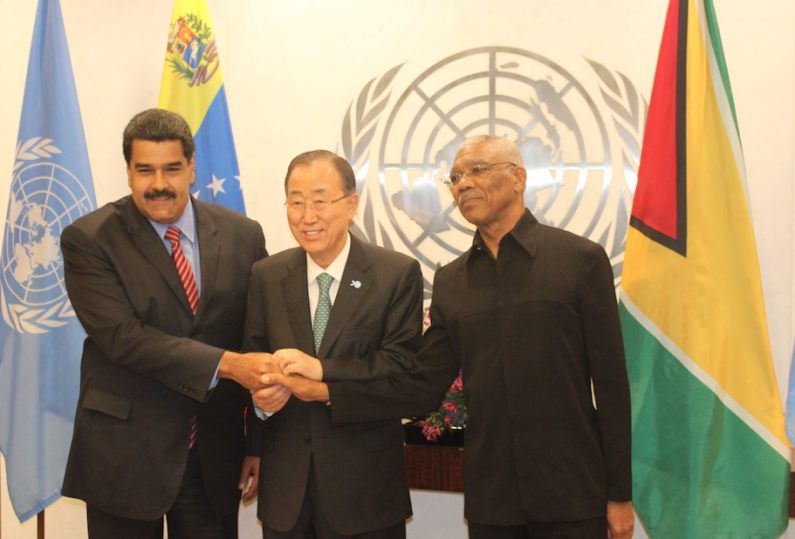 President Granger and President Maduro meet as UN tries to ease the tension