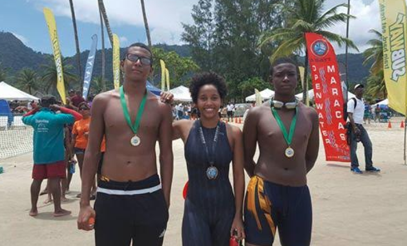 Guyanese swimmers impress at Maracas Bay Open Water Classic