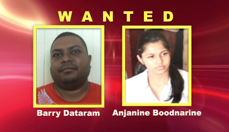 Police issue wanted bulletin for Barry Dataram and reputed wife