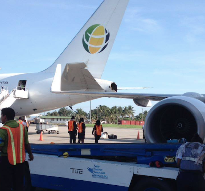 Fly Jamaica and CAL planes grounded after arriving CAL jet hits parked Fly Jamaica plane