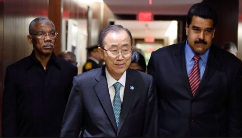 Guyana/Venezuela Border Controversy:  Ban-Ki-Moon advises final try at Good Officers Process then International Court if no resolution found by end of 2017