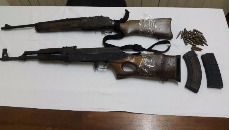 Two more high powered weapons found by Police; Two persons arrested
