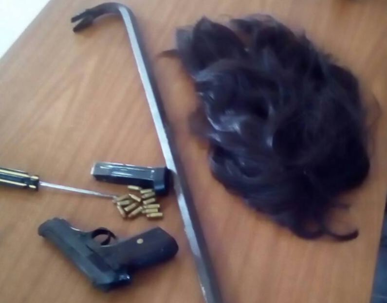 Police arrest five suspected bandits in Berbice with unlicensed firearm, wig, rope and crowbar