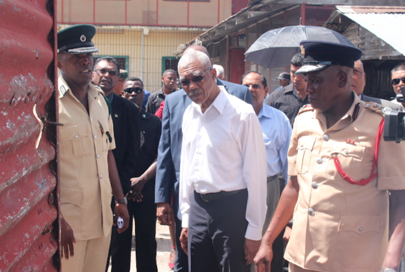 Govt. to examine appropriateness of prison in the centre of the city  – President says during tour of burnt out Camp St. jail