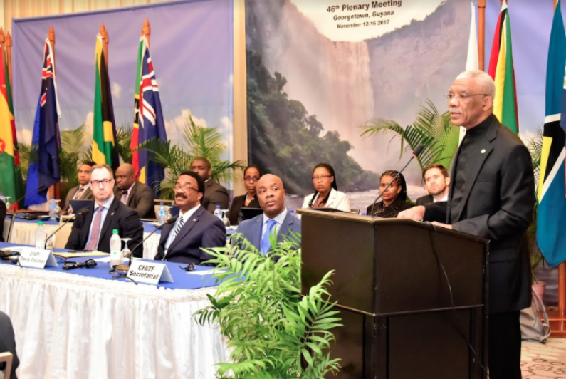 Guyana fit to fight money laundering  -President tells CFATF Meeting