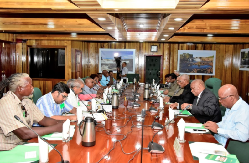President and Cabinet Members meet GAWU and NAACIE on sugar industry issues