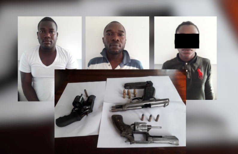 Teenager and two men arrested in gun running operation