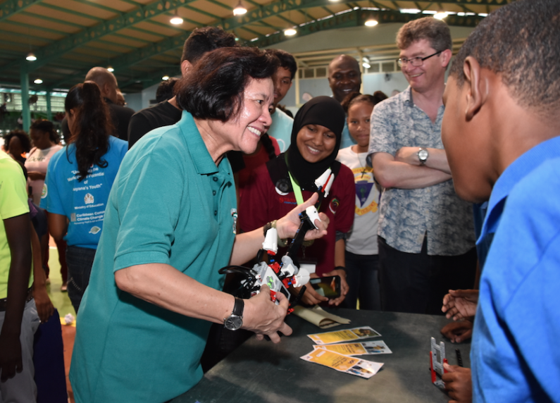 First Lady encourages youths to embrace science and technology more