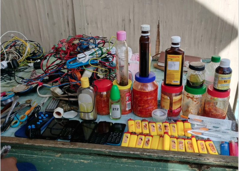 Hot Sauce, Tonic, Cellphones and Mini-fans among contraband items found during Prison raids