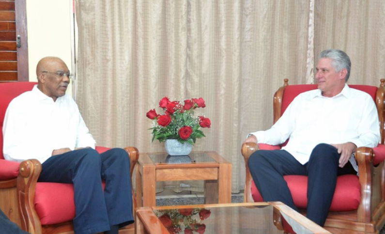 President Granger and Cuban President hold discussions on co-operation and US/Cuba relations