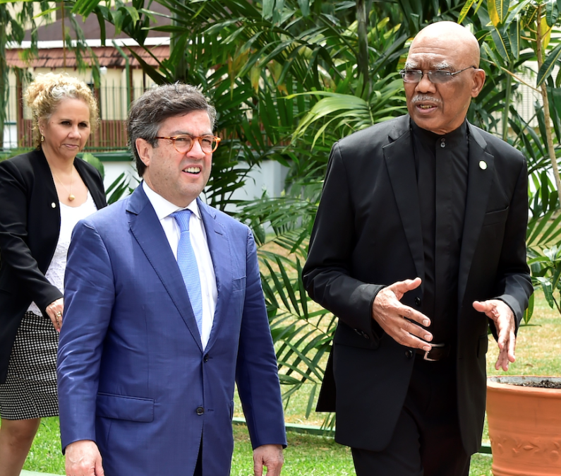 IDB President commends President Granger for leadership in preparing Guyana for Oil and Gas sector