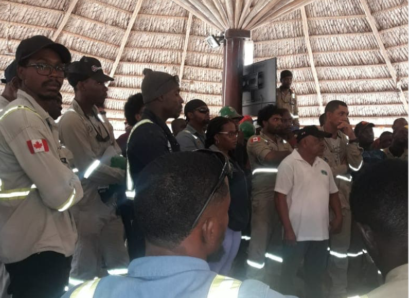 Guyana Goldfields workers raise range of issues with Labour Dept. officials