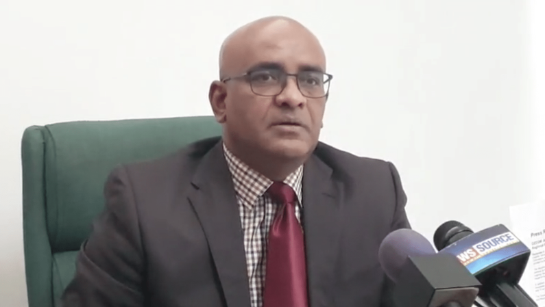 Jagdeo remains against merging H2H data and existing national register