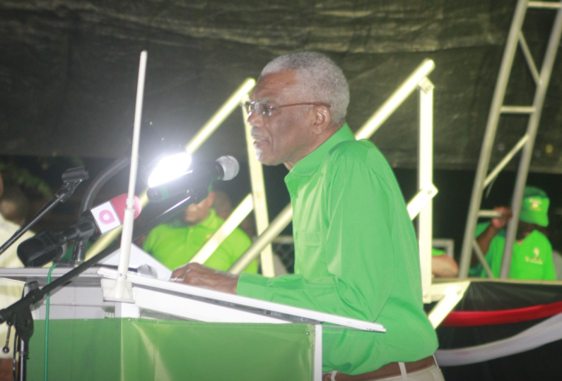 Petroleum proceeds to benefit all Guyanese, “not one cabal or one group of businessmen” . -President assures