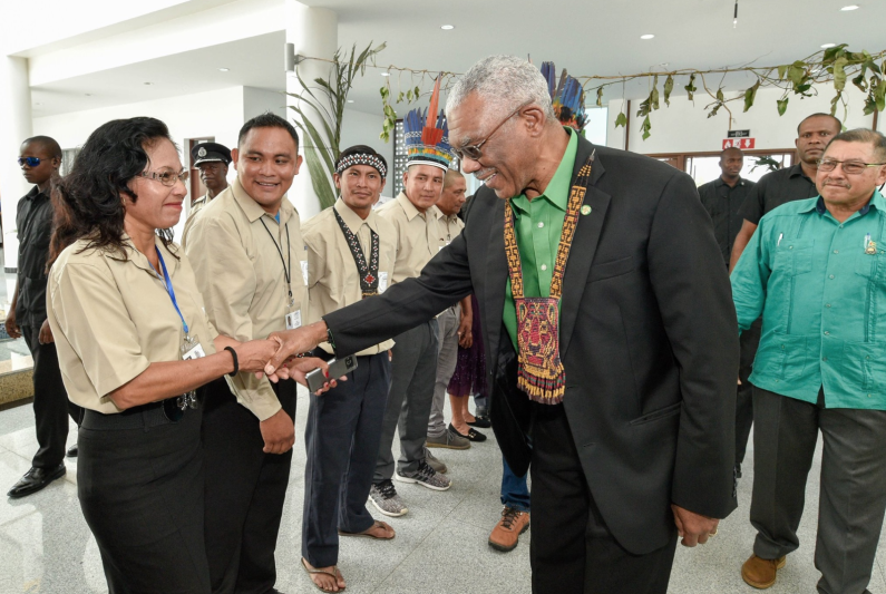 President pushes development agenda at National Toshaos’ Conference