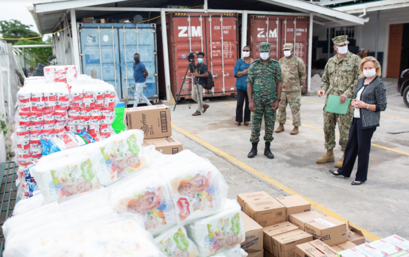 CDC receives sanitary and other supplies from US Govt.