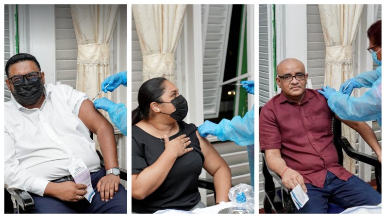 President, First Lady and Vice President receive COVID vaccines