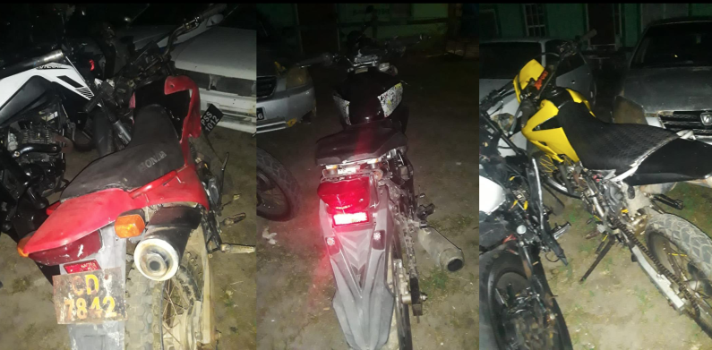 Police recover stolen motorcycles in West Demerara workshop