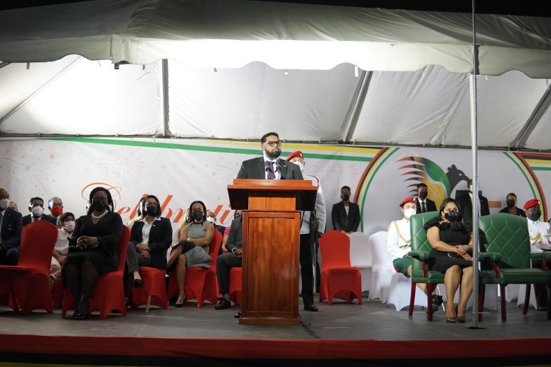 President urges Guyanese to stand as one in fight against COVID