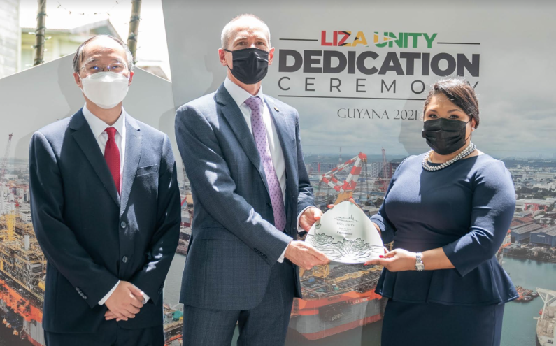 First Lady is Godmother of new Liza Unity FPSO