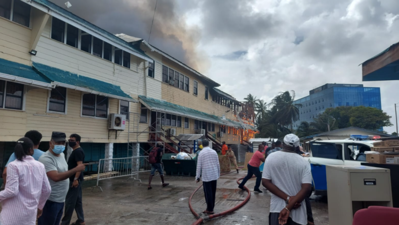 Police Office of Professional Responsibility gutted by fire; DPP’s Office saved