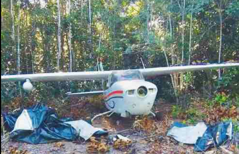 Abandoned Venezuelan plane found near illegal airstrip in Guyana