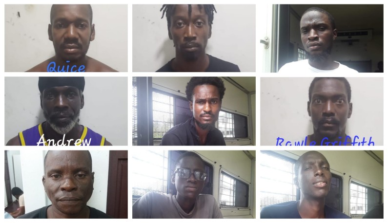 Sixteen charged for riotous behaviour