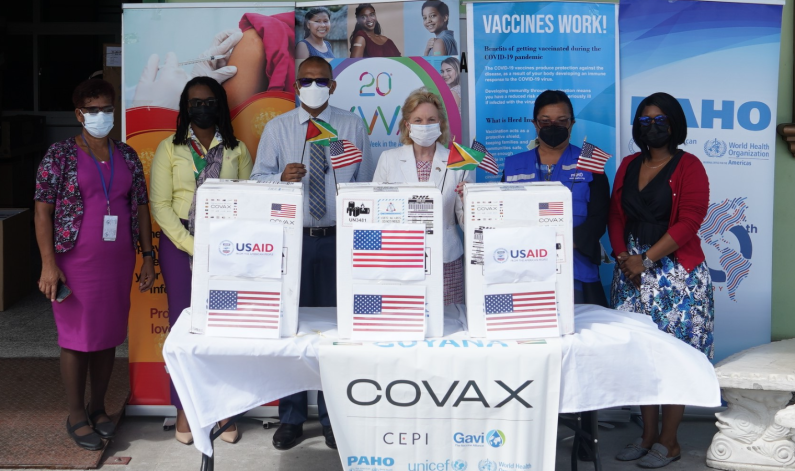 Guyana receives over 12,000 Pfizer COVID-19 vaccines from US Government
