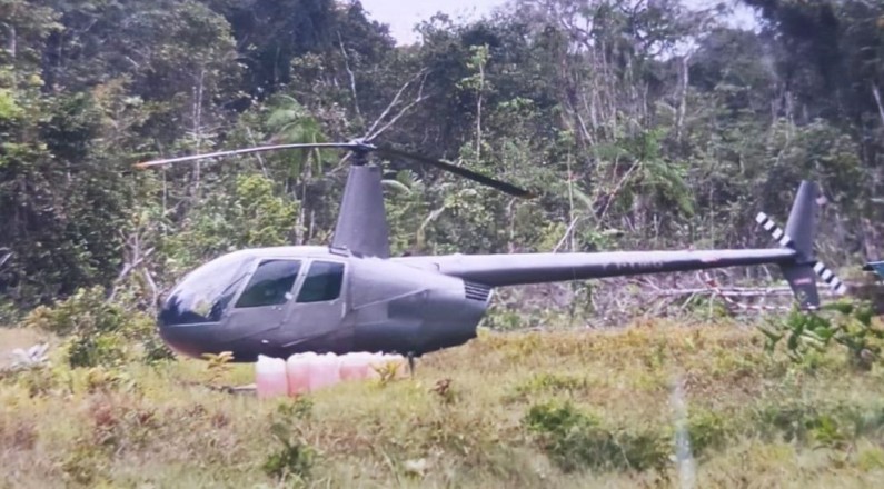 Illegal Brazilian helicopter seized in Region 9; Illegal mining sites unearthed