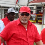 President complains of Budget cuts at May Day rally