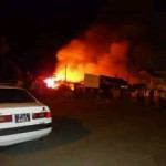 Woman pulled to safety as fire guts Berbice business and home