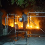 Triumph fire leaves seven homeless