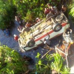 Woman and Baby killed as bus plunges off bridge 
