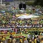 Brazilians protest against government corruption