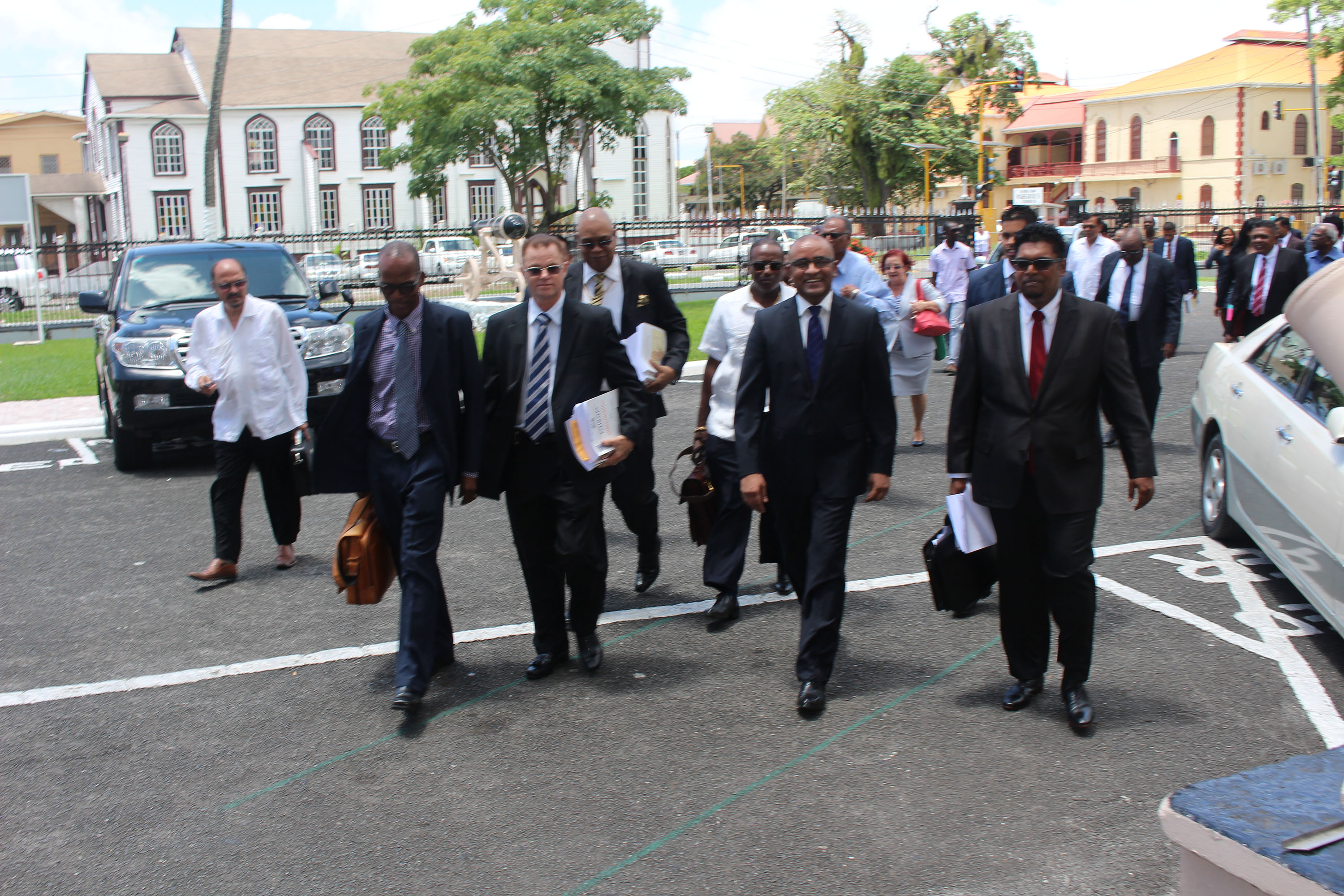 The Arrival  (Stabroek News photo)