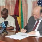 Guyana and US ink more support for fighting narco trafficking under CBSI
