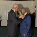 Barbados’ Prime Minister conferred with Guyana’s Order of Roraima