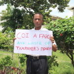 Benschop stages one man protest against Prison Unrest CoI
