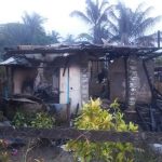 Woman and children jump to safety as fire destroys Parika home