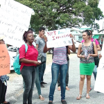 Handful of UG students protest 5% increase in tuition fees