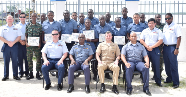 GDF Coast Guard Ranks And Officers Complete Training With US Coast ...