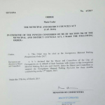 Government suspends Parking Meter By-laws
