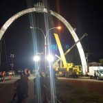 Installation of East Coast arch 90% completed; Remaining work to be done during off-peak period