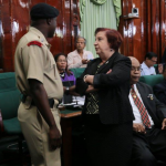 BREAKING:  Police called in as “out of order” Edghill refuses to leave Parliamentary Chambers on Speaker’s orders